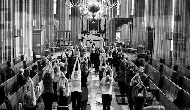 Yoga stops traffick 2014