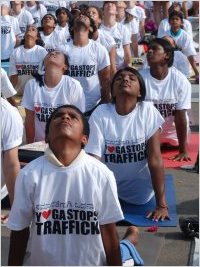 Yoga stops traffick 2012