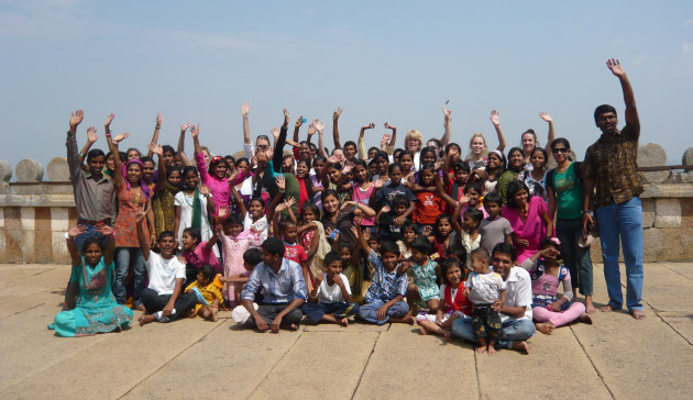 Uitje in India.