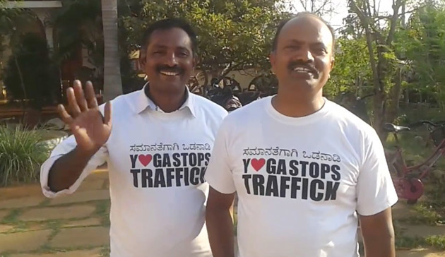 Yoga stops traffick 2015